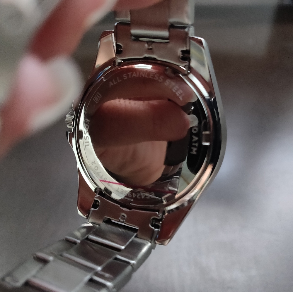 🌸 Fossil Rose Gold and Silver Riley Watch Set - Picture 2 of 8